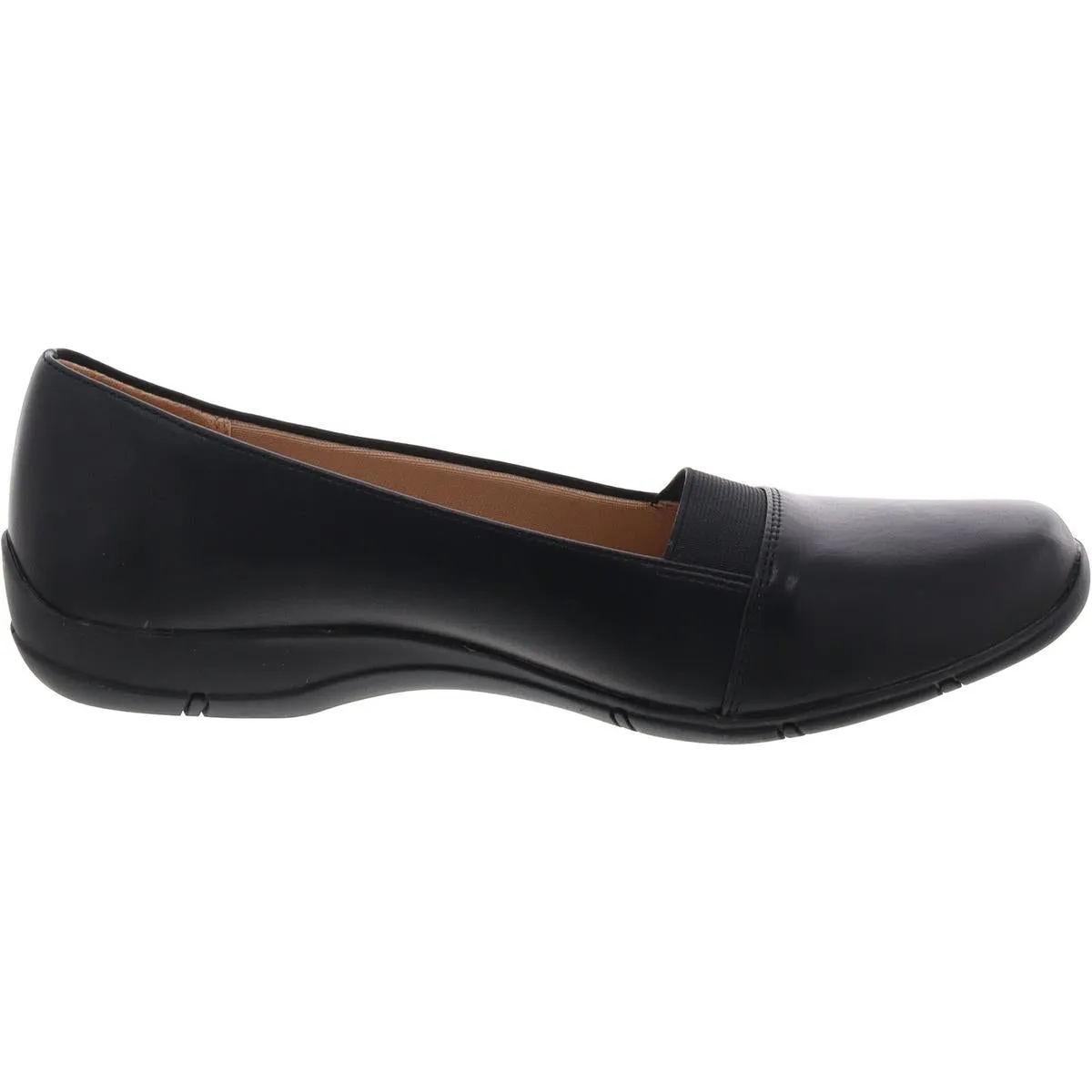 LifeStride Womens Doris Faux Leather Slip-On Loafers
