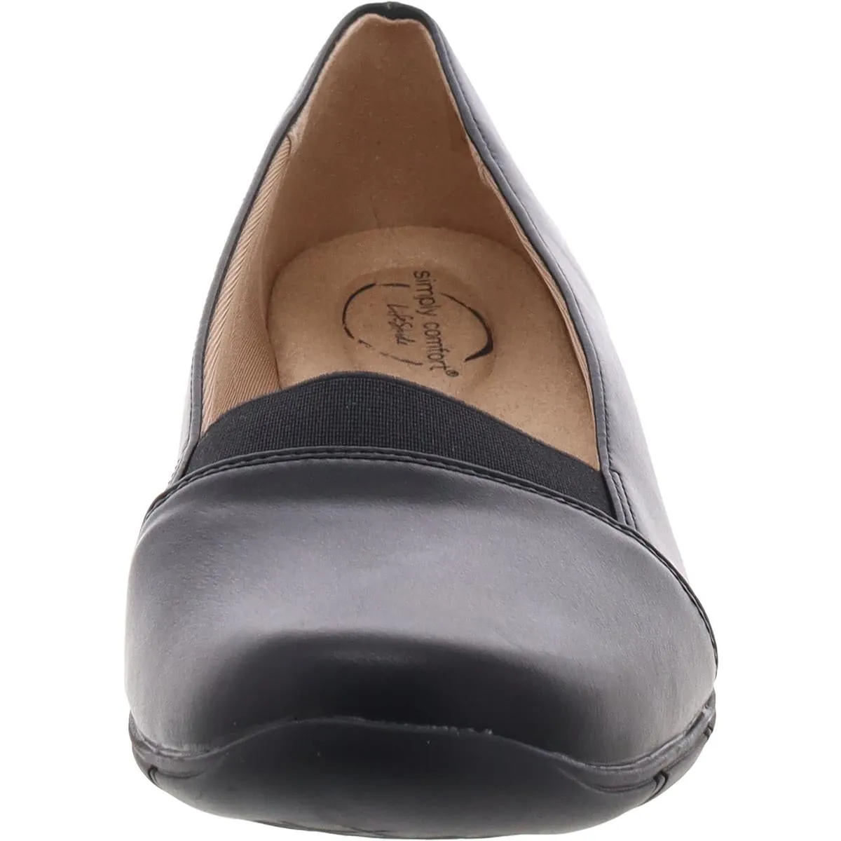 LifeStride Womens Doris Faux Leather Slip-On Loafers