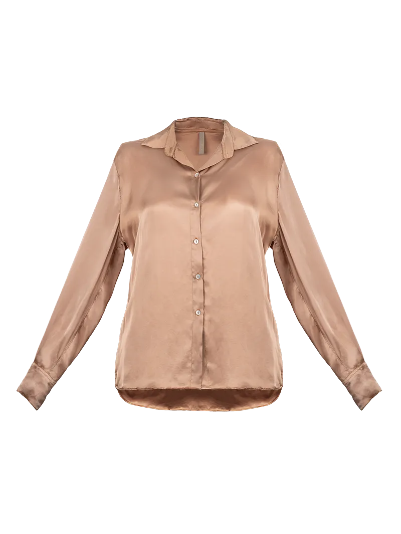 Lucia Shirt - Timeless Camel Elegance