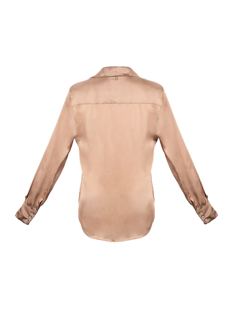 Lucia Shirt - Timeless Camel Elegance