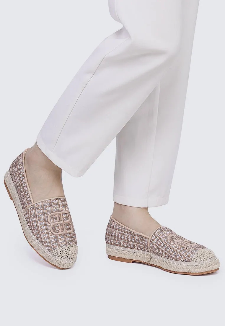 Maci Comfy Espadrilles In Almond