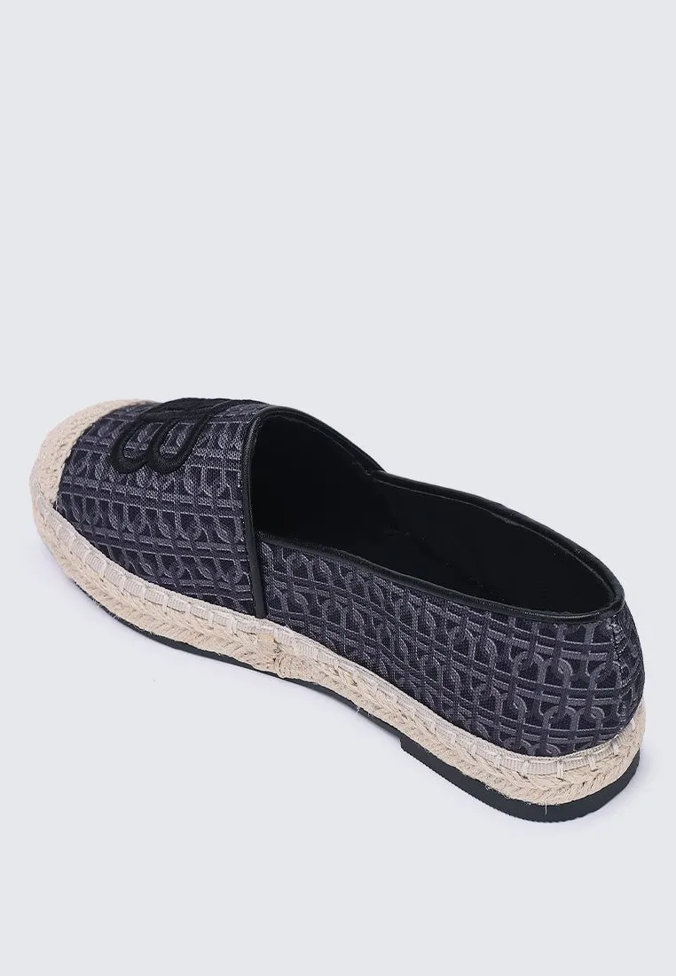 Maci Comfy Espadrilles In Black