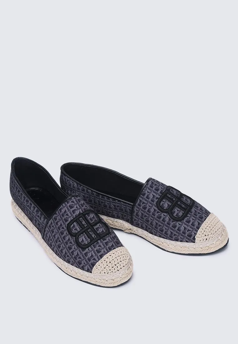 Maci Comfy Espadrilles In Black