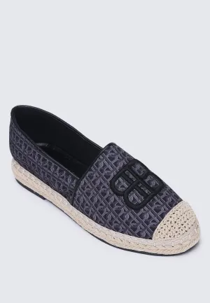 Maci Comfy Espadrilles In Black
