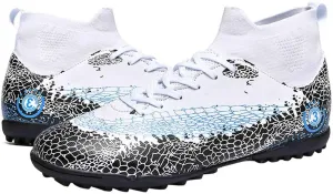 MEBAMY Soccer Cleats for Mens Rubber Sole Football Boots Comfortable Outdoor Soccer Shoes for Women Non-Slip Speed Leather Football Boots