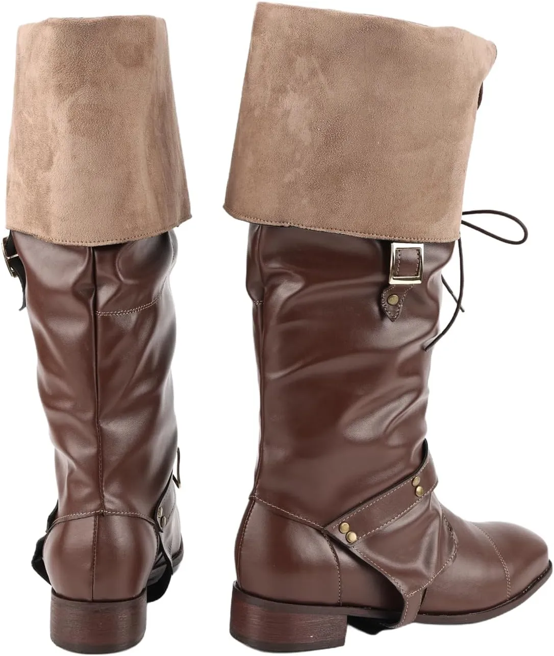 Men's Cosplay Shoes Pirate Boot Halloween Costume Shoes Renaissance Medieval Cosplay Boots