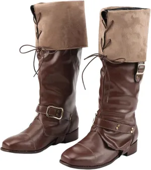 Men's Cosplay Shoes Pirate Boot Halloween Costume Shoes Renaissance Medieval Cosplay Boots