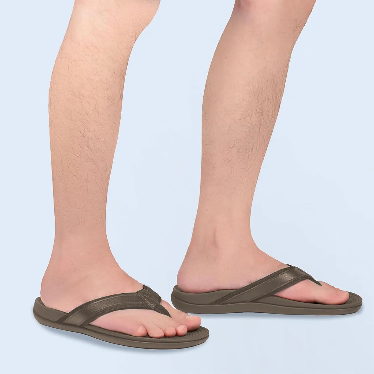 Men's Flip flops Orthotic Arch Support Sandals, Recovery Supportive Flip flop Slides for Plantar Fasciitis Heel Spur Flat Feet Pain Relief, Non-Slip Sandal Comfort Walking