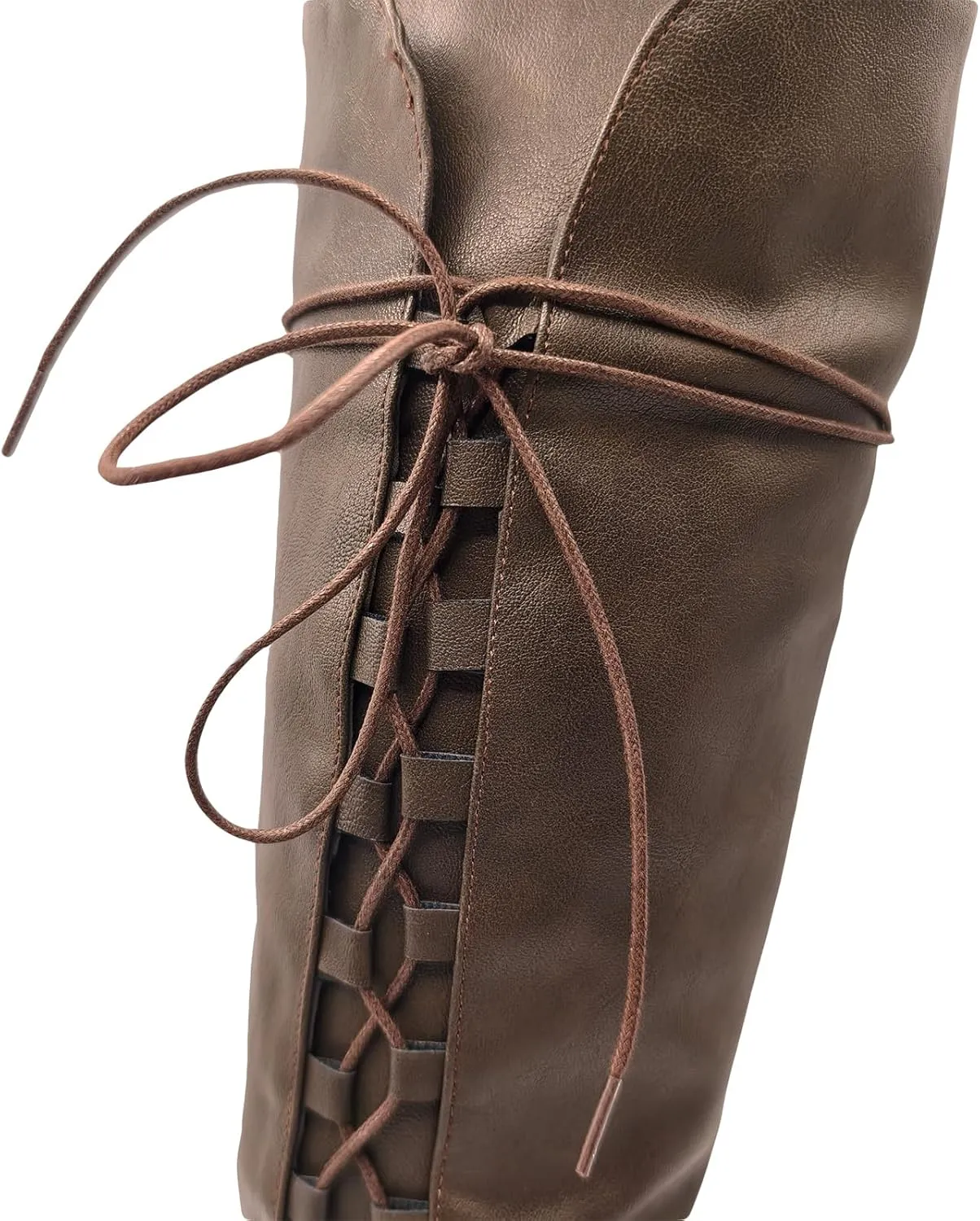 Men's Renaissance Boots Medieval Cosplay Boots Halloween Vintage Stage Pirate Viking Tied Shoes for Adult