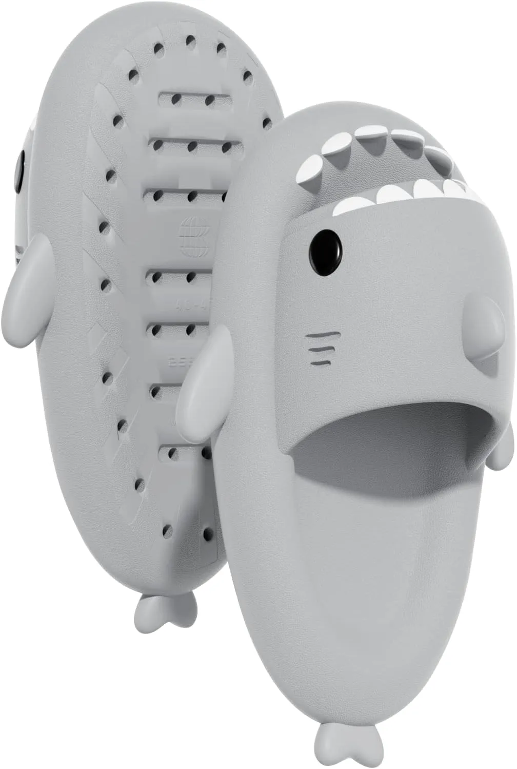 Metog Cloud Shark Slides Kids Summer Non-Slip Open Toe EVA House Shark Slippers for Boys Girls Cute Lightweight Soft Slide Sandals for Pool Bathroom Shower Spa Beach Indoors Outdoors