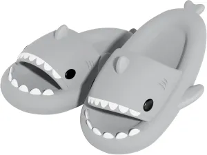 Metog Cloud Shark Slides Kids Summer Non-Slip Open Toe EVA House Shark Slippers for Boys Girls Cute Lightweight Soft Slide Sandals for Pool Bathroom Shower Spa Beach Indoors Outdoors