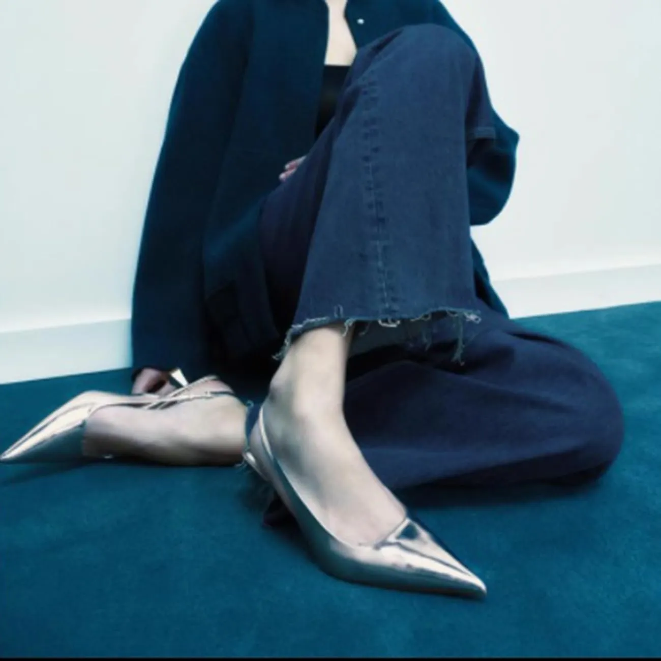 MRKEWUNEY Fashion Slingback Pumps Shoes for Women Pointed Toe Kitten Heels