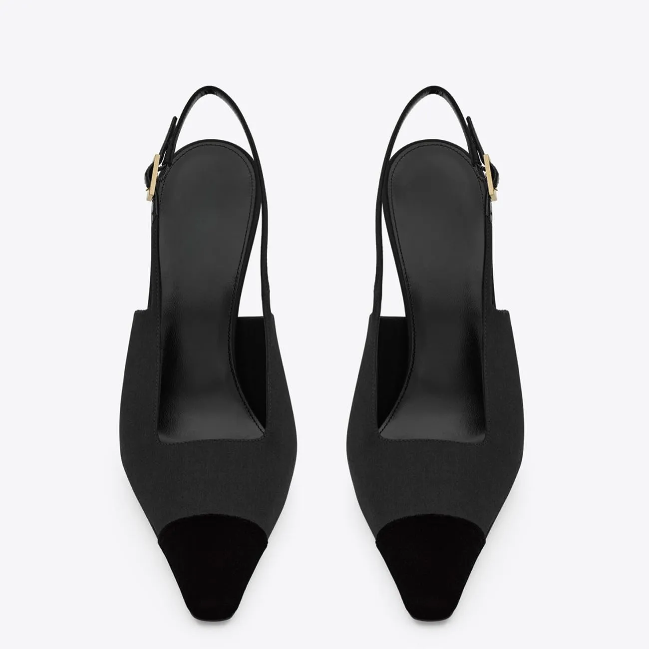 MRKEWUNEY Fashion Slingback Pumps Shoes for Women Pointed Toe Stiletto Heels Slip On Backless Dress High Heels