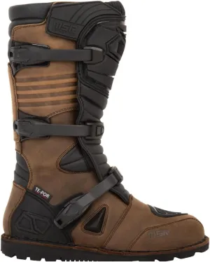 MSR Waterproof Adventure Motorcycle Boots Size 10 Brown