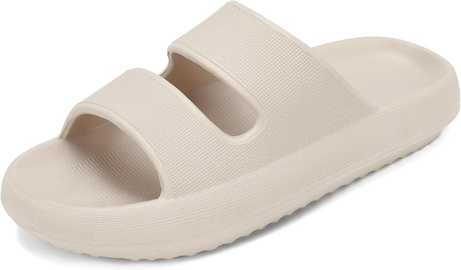 NineCiFun Unisex Pillow Slippers Cloud Slides for Women and Men Platform Slide Sandals with Arch Support