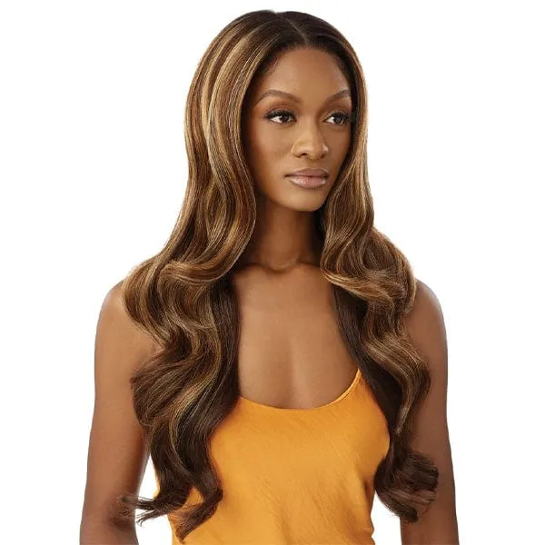 Outre Airtied Human Hair Blend Glueless 13X6 HD Lace Front Wig - HHB GLAM WAVES 28"
