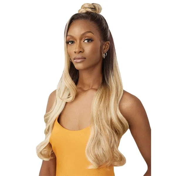 Outre Airtied Human Hair Blend Glueless 13X6 HD Lace Front Wig - HHB GLAM WAVES 28"