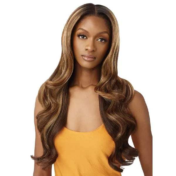 Outre Airtied Human Hair Blend Glueless 13X6 HD Lace Front Wig - HHB GLAM WAVES 28"