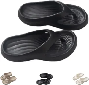 Pillow Arch Support Flip Flops For Women, Non-Slip Soft Comfortable Walking Platform Sandals, Orthopedic Beach Slippers