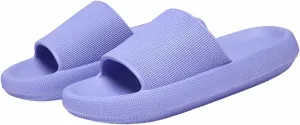 Pillow Slippers for Women and Men Non Slip, EVA Anti-Slip Cushioned Thick Sole Slides, Quick Drying Bathroom Sandals