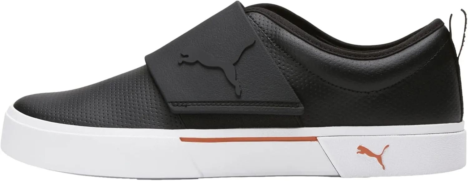PUMA Men's Low-Top Sneakers, Leather Black Chili Powder, 12