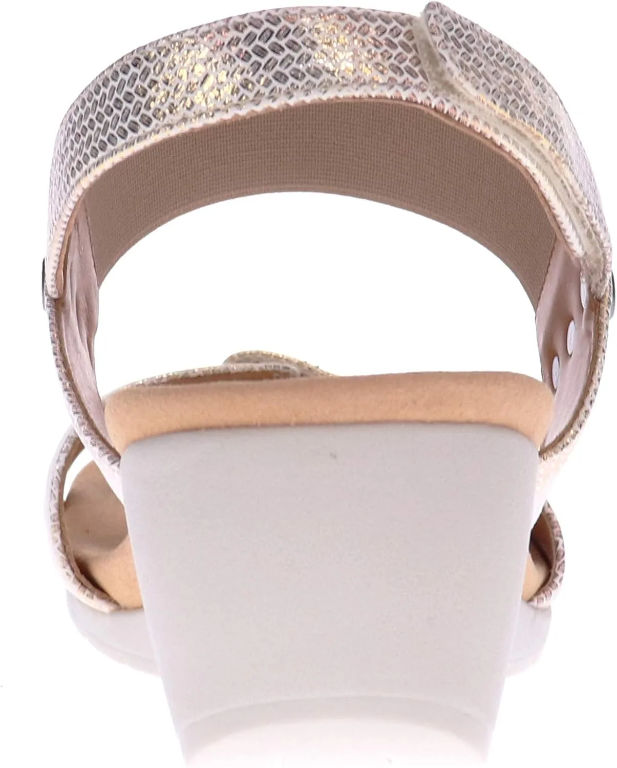 R Revere evere Tahiti Women's Wedge Sandals - Sporty Elegance with Arch Support and Adjustable Fit