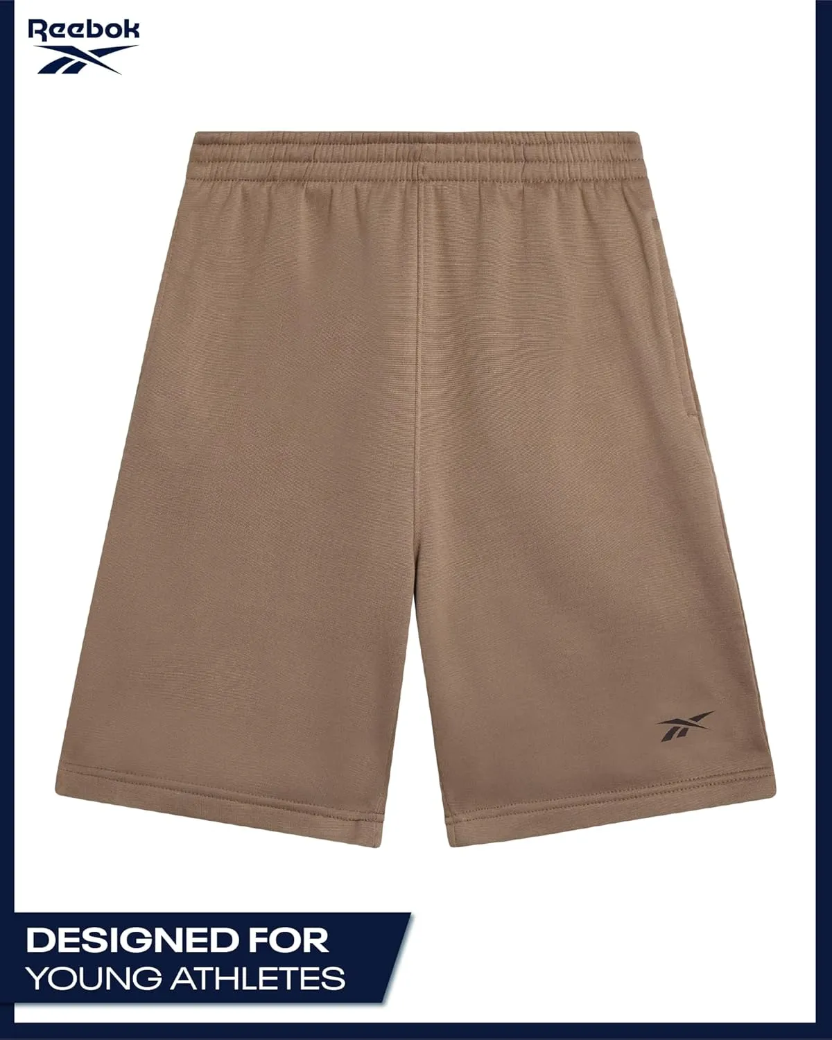 Reebok Boys Athletic Shorts - 2 Pack Active Performance French Terry Sweat Shorts for Basketball, Gym, Running (Sizes: 8-20)