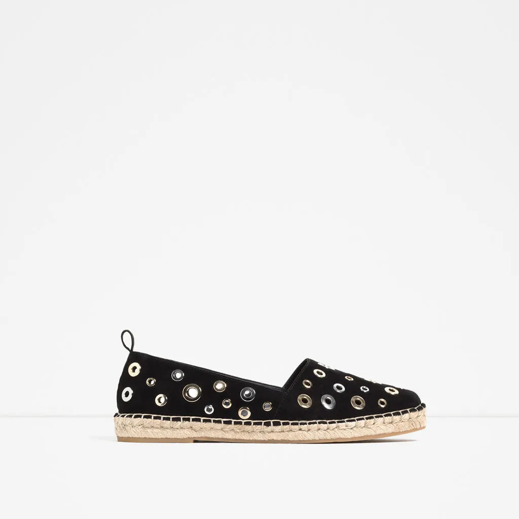 RING DETAIL Adjustable ESPADRILLES Fast response