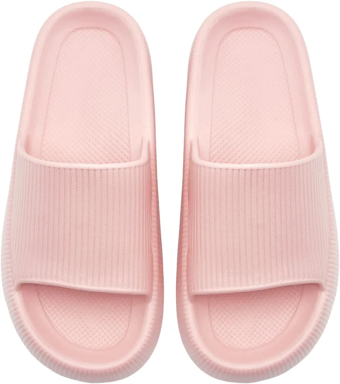 rosyclo Arch Support Slides for Women and Men, Cloud Recovery Sandals Pillow Plantar Fasciitis Slippers, Pain Relief Cushion Cozy Thick Sole Indoor and Outdoor