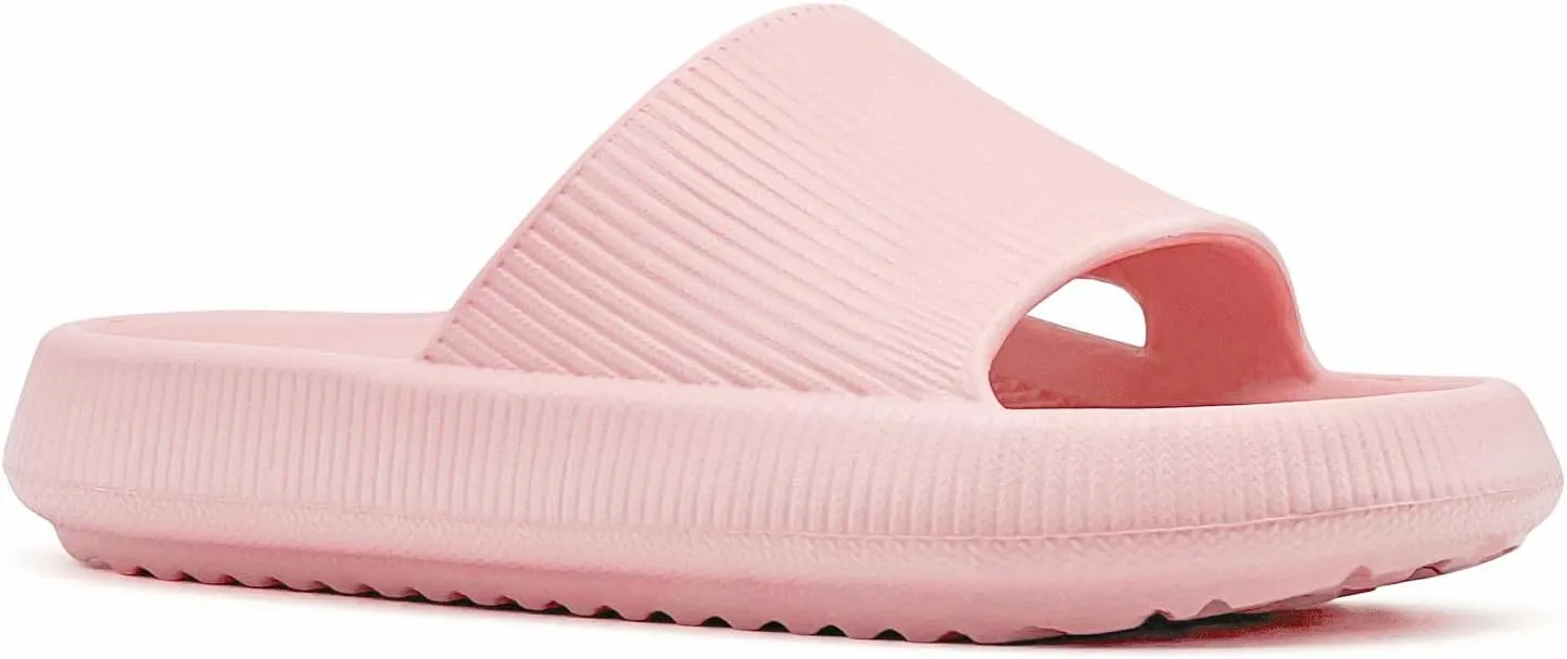 rosyclo Arch Support Slides for Women and Men, Cloud Recovery Sandals Pillow Plantar Fasciitis Slippers, Pain Relief Cushion Cozy Thick Sole Indoor and Outdoor
