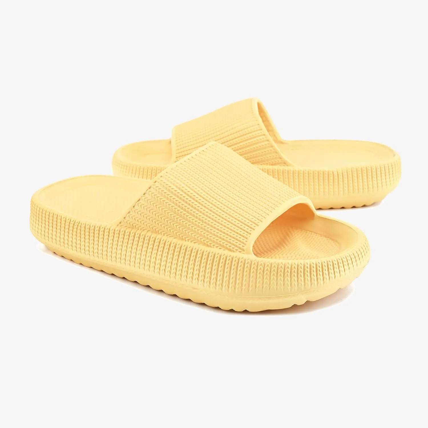 rosyclo Cloud Slides for Kids, Toddler Pillow Slippers Shower Bathroom Non-Slip Open Toe Super Soft Comfy Thick Sole Cozy Boys Girls Home House Cloud Cushion Slide Sandals for Indoor Outdoor Shoes