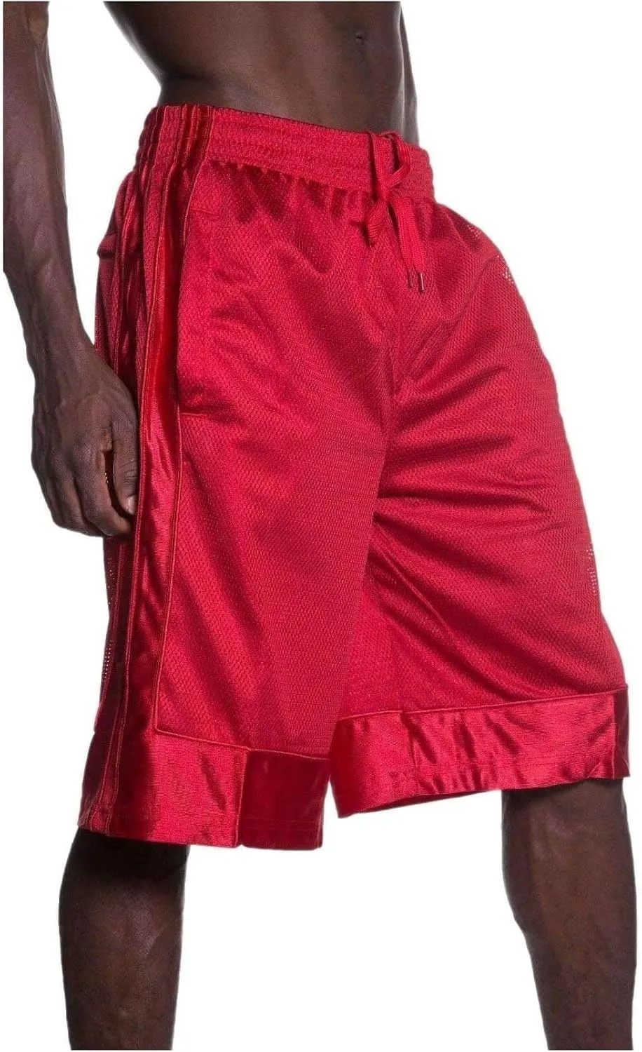 Shaka Wear Men's Basketball Shorts – Mesh Workout Gym Sports Active Running Athletic Pants with Pockets Regular Big S ~ 5XL