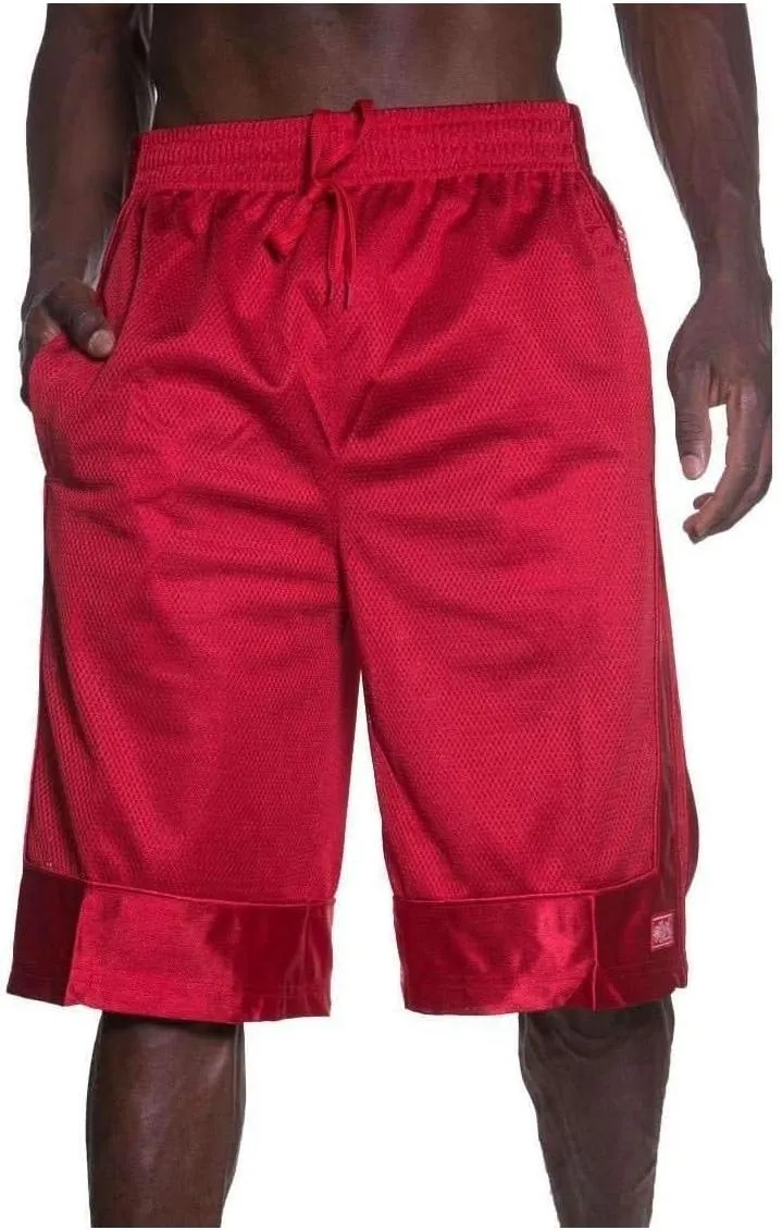 Shaka Wear Men's Basketball Shorts – Mesh Workout Gym Sports Active Running Athletic Pants with Pockets Regular Big S ~ 5XL
