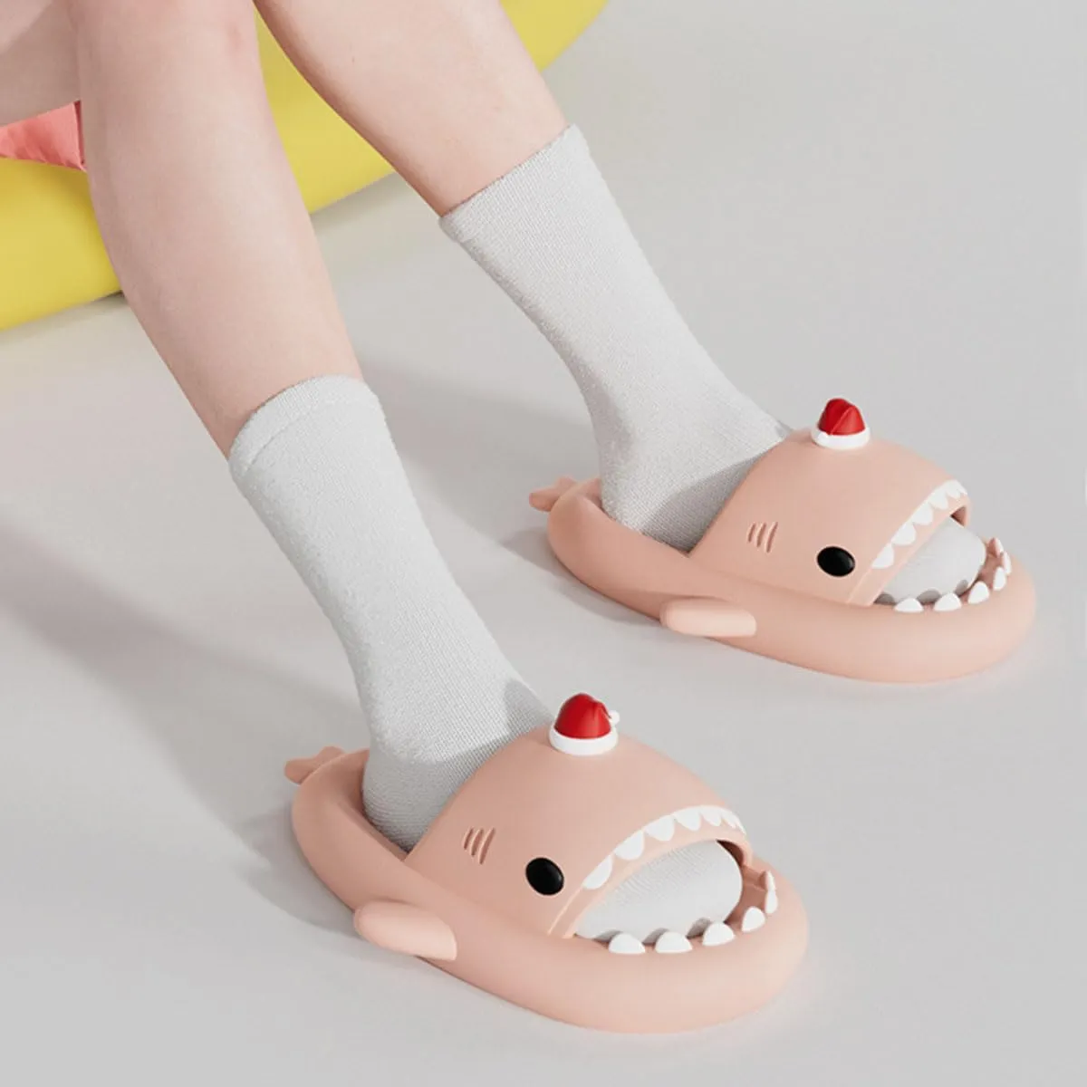 Shark Slides For Women Men, Shark Cloud Slippers, Cartoon Fashion Anti-Slip Shark Sandals For Adults Boys Youth