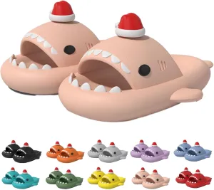 Shark Slides For Women Men, Shark Cloud Slippers, Cartoon Fashion Anti-Slip Shark Sandals For Adults Boys Youth