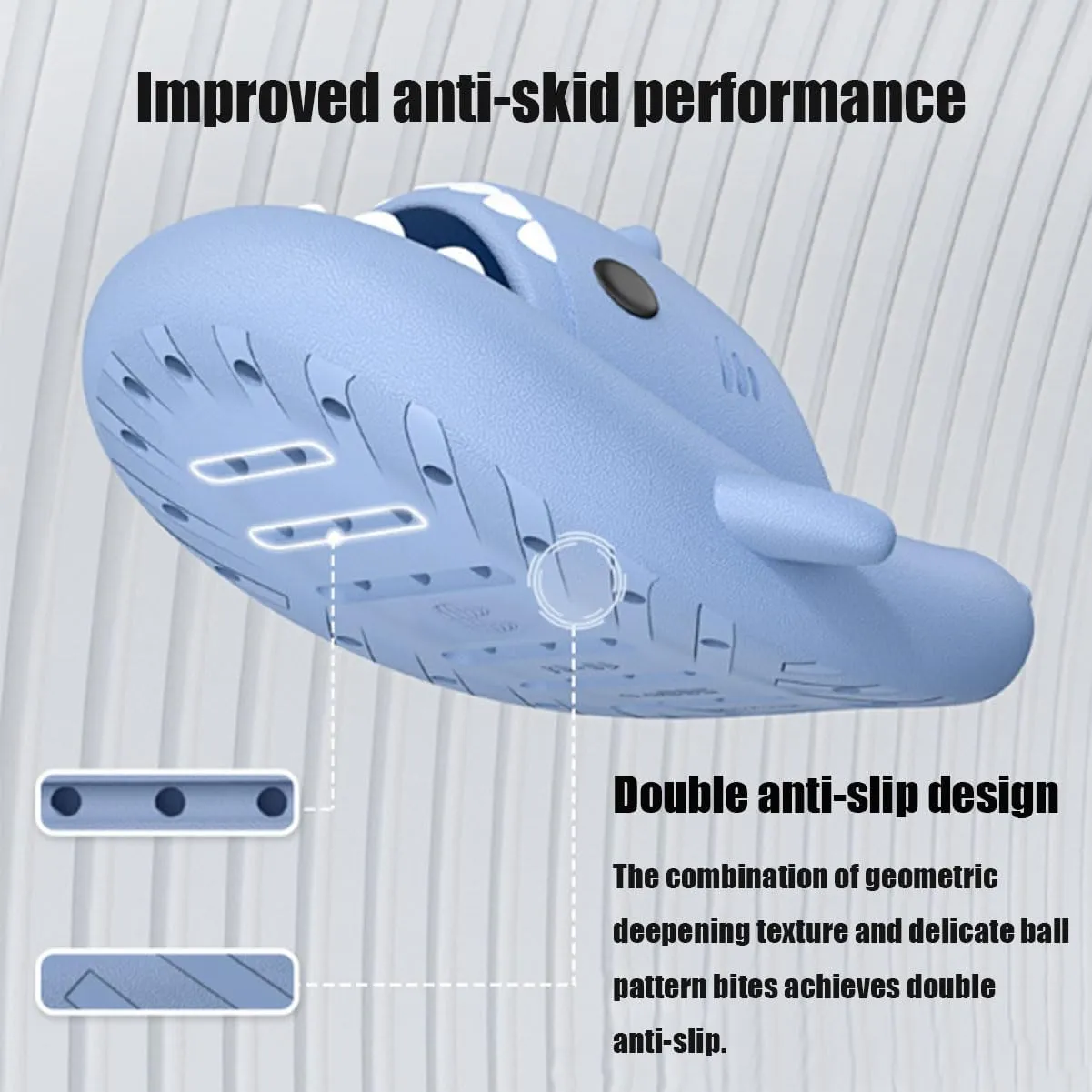 Shark Slides For Women Men, Shark Cloud Slippers, Cartoon Fashion Anti-Slip Shark Sandals For Adults Boys Youth