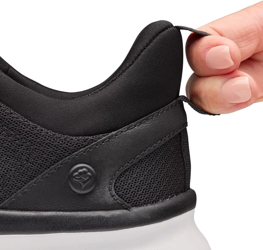 Silvert's Adaptive Clothing & Footwear Women’s Extra Wide Comfortable Slip On Sneakers Without Laces
