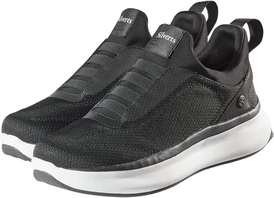 Silvert's Adaptive Clothing & Footwear Women’s Extra Wide Comfortable Slip On Sneakers Without Laces