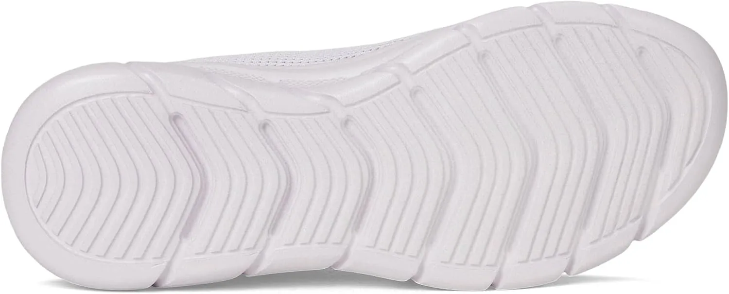 Skechers Women's BOBS Sport Sneakers-Visionary Essence Two Tone Knit Lace Up Machine Washable Vegan Shoes
