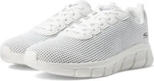 Skechers Women's BOBS Sport Sneakers-Visionary Essence Two Tone Knit Lace Up Machine Washable Vegan Shoes