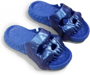 Skull Slides Slippers for Women Men Thick Sole Pillow Slippers Cushioned Shower Sandals Non Slip Halloween Shoes