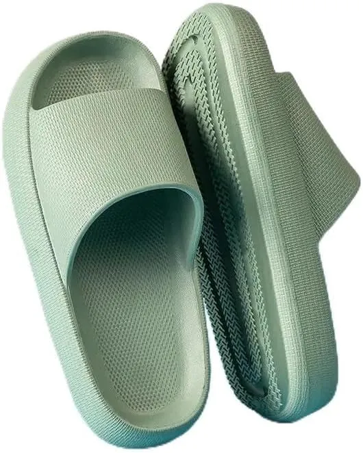 Slippers for Women and Men Pillow Slippers Thicken Sole Cloud Cushion Slides Super Comfy Soft Foam Slides Non Slip Shower Bathroom Slides Sandals Unisex,