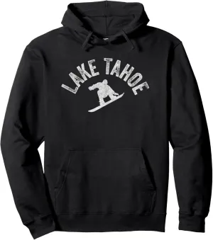 Snowboard Tahoe Lake Tahoe CA Snowboarder Winter Sports Pro Pullover Hoodie