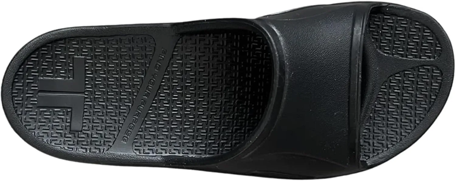 TELIC Unisex Recharge Slides - Pillow-Soft, Arch Supporting, Lightweight, Waterproof, Shock-Absorbing - Perfect for Beach, Pool & Everyday Wear