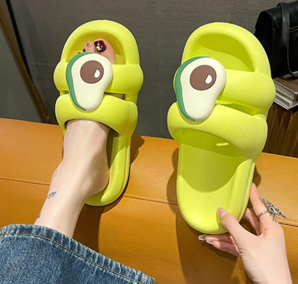 Thick-soled Women's Cloud Slides Summer Sandals For Women Pillow Slippers Shower Shoes Indoor Home Wear Non-slip