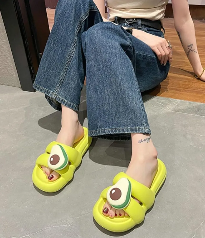 Thick-soled Women's Cloud Slides Summer Sandals For Women Pillow Slippers Shower Shoes Indoor Home Wear Non-slip