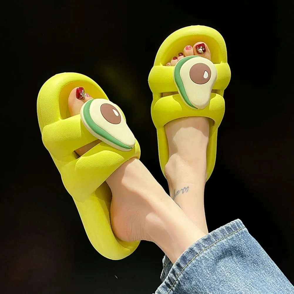 Thick-soled Women's Cloud Slides Summer Sandals For Women Pillow Slippers Shower Shoes Indoor Home Wear Non-slip