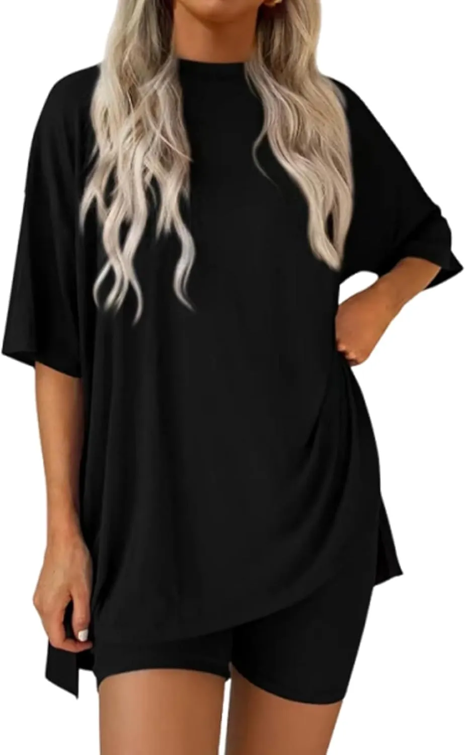 Viralvera 2 Piece, Viralvera 2 Piece Set,Viral Vera Shorts Set, 2025 Summer Casual Oversized Shirts Shorts