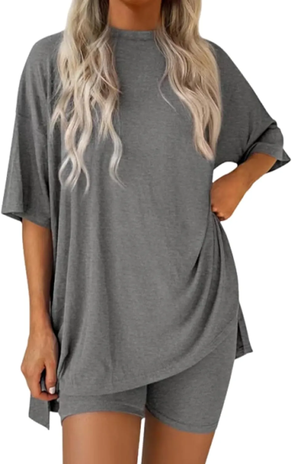 Viralvera 2 Piece, Viralvera 2 Piece Set,Viral Vera Shorts Set, 2025 Summer Casual Oversized Shirts Shorts