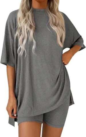 Viralvera 2 Piece, Viralvera 2 Piece Set,Viral Vera Shorts Set, 2025 Summer Casual Oversized Shirts Shorts